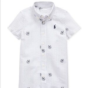 Ralph Lauren baby boy printed romper
